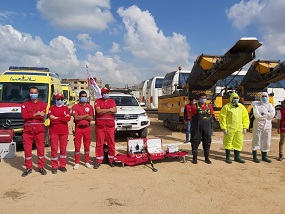 مشاركة الهلال الأحمر المصرى بالبحيرة فى تدريب "صقر 65"