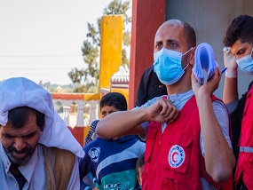 Egyptian Red Crescent provides medical services in Qantara West Ismailia Governorate cooperation with the Egyptian Ministry of Health