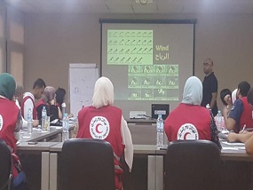 Some refreshment activities for the Emergency Operation Center volunteers