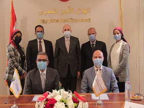 Egyptian Red Crescent holds cooperation protocol with Al-Jalalah University